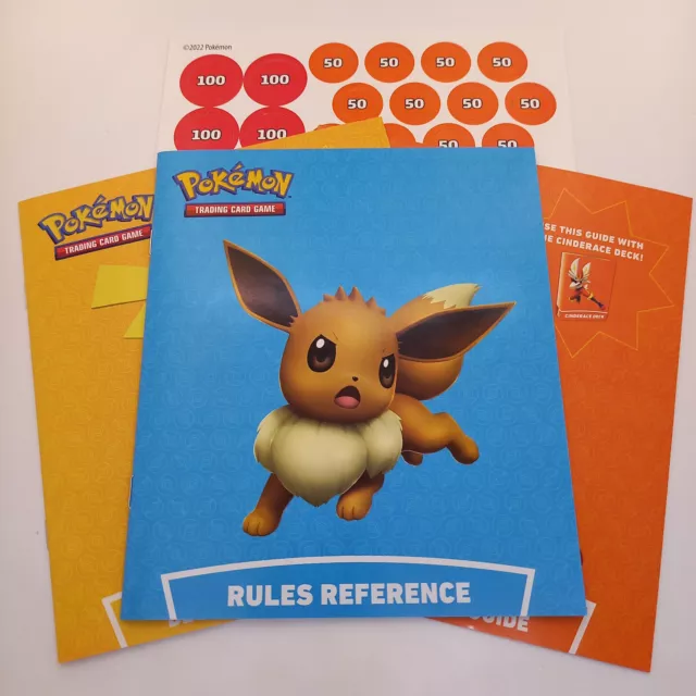 Pokemon Battle Academy 2022 Deck Guides and Tokens Unused