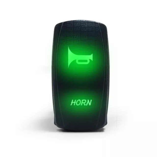 Off/Momentary Green Rocker Switch John Deere R-Gator Arctic Cat UTV Horn Design