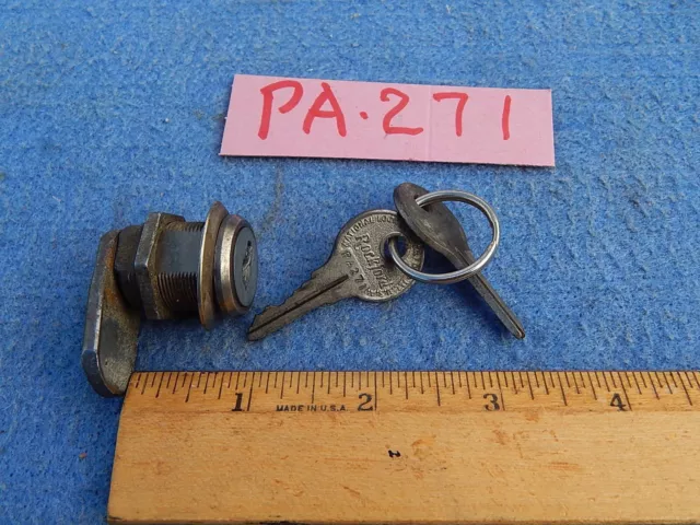 1936-1937 Wurlitzer Cabinet Lock 7/8 inch - Rockford lock with 2 keys PA 271