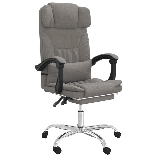 Fauteuil de massage inclinable de bureau Taupe Tissu 2