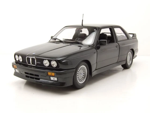 BMW M3 E30 1987 Noir Métallique Maquette de Voiture 1:18 Minichamps