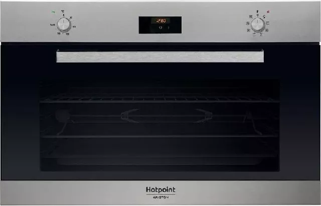 Hotpoint MS3 744 IX HA Four Électrique Encastré 90CM Classe A Inox