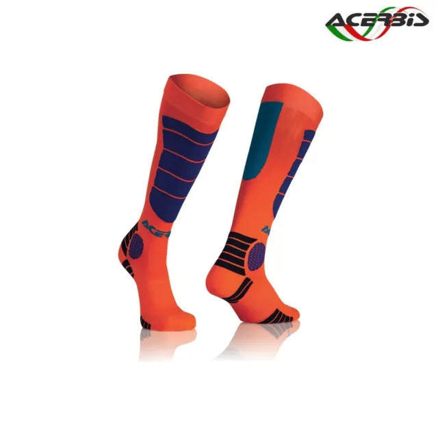 ACERBIS 0021909.204.063 CALZA MX IMPACT KID Arancio/Blu S/M