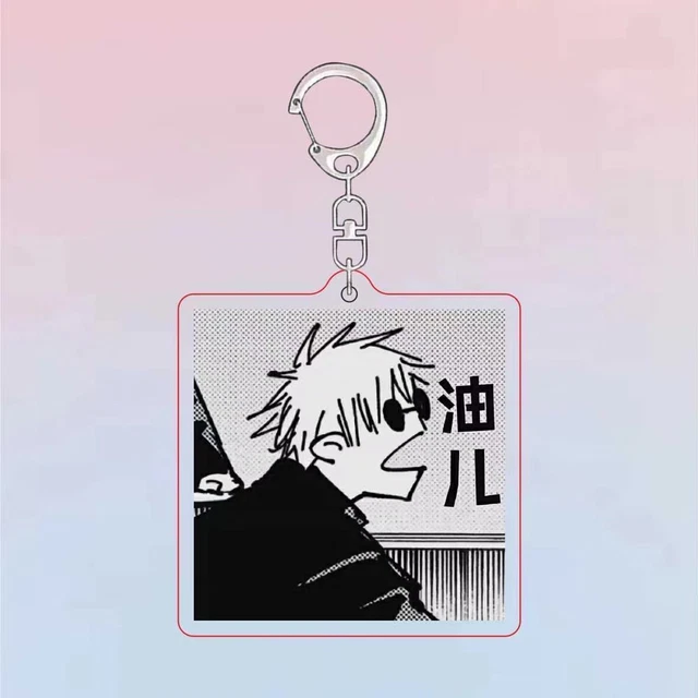 JUJUTSU KAISEN SATORU Gojo Keyring Key Pendant Anime Keychain Bag Charm