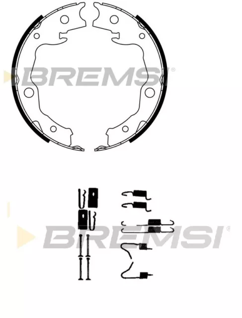 New Rear Handbrake Shoes With Kit to Fit: Nissan Qashqai, Qashqai +2 (J10,JJ10)