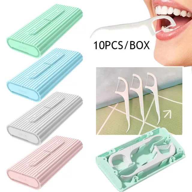 10Pcs Floss Box Dental Floss Floss Stick Floss Storage Box Oral Care R 3
