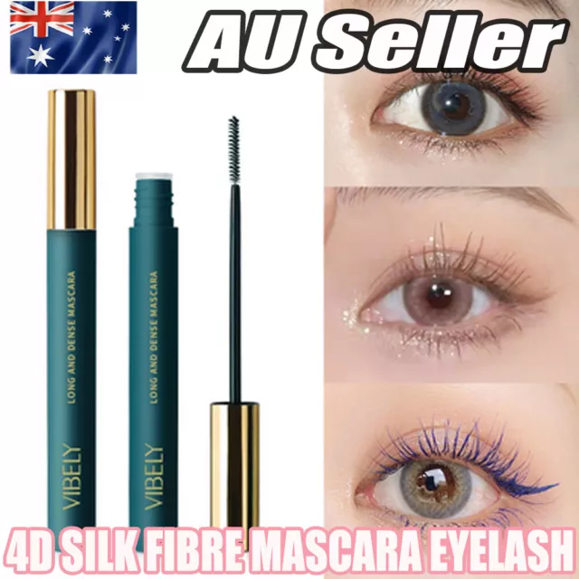 Colorful Mascara 4D Silk Fibre Eyelash Extensions Curling Waterproof Eye Makeup