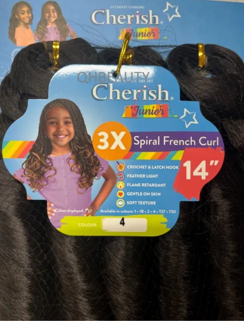 CHERISH SYNTHETIC CROCHET BRAID HAIR EXTENSION - 3 X WATER WAVE 14'' and  18'' £11.98 - PicClick UK