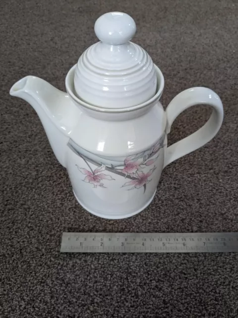 Vintage ROYAL DOULTON Lambethware1983 Fresh Flowers MAYFAIR  L.S.1052 Coffee Pot 2