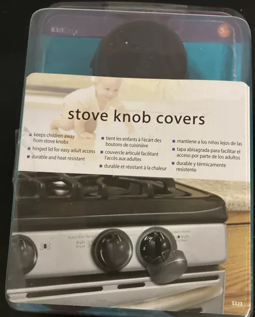 KidCo Stove Knob Covers, Black