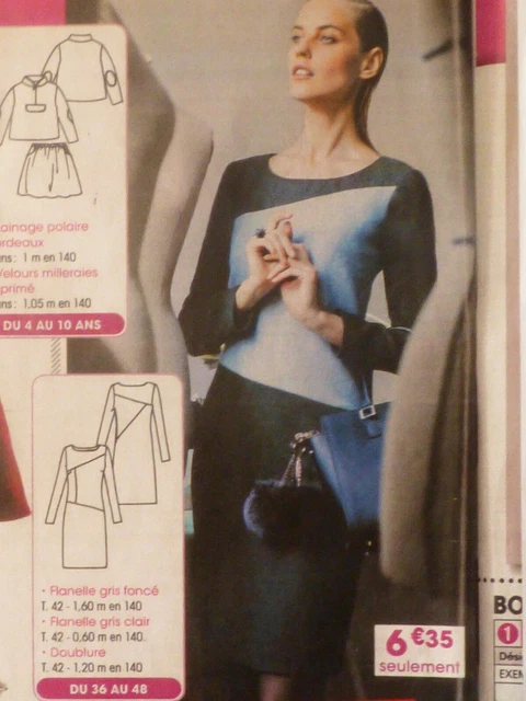 Patron De Couture MODES ET TRAVAUX - Robe Pour Fille 2,4,6,8 Ans - Numéro De Décembre 2002, Occasion Non Découpé