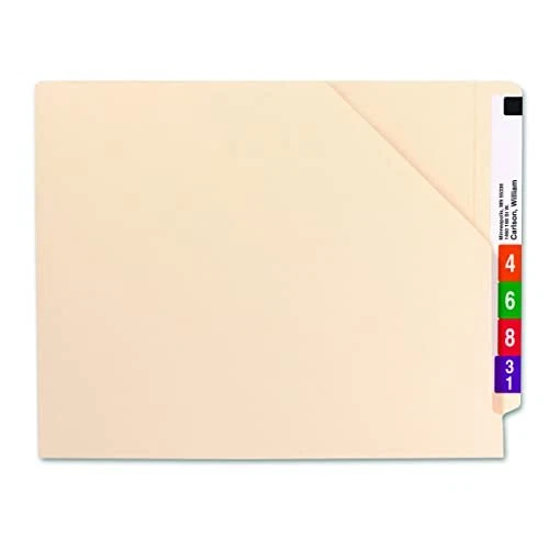 End Tab File Jacket, Shelf-Master Reinforced Straight-Cut Tab