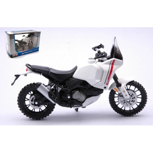 DUCATI DESERTX WHITE 1:18 Maisto Moto Die Cast Modellino
