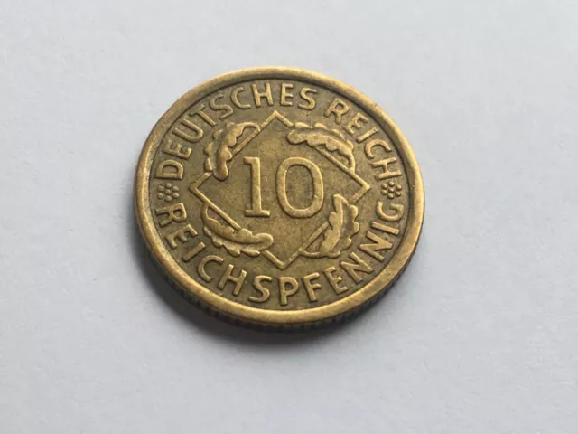 10 Pfennig Reichspfennig Deutsches Reich 1933 J Weimarer Republik Deutschland 3