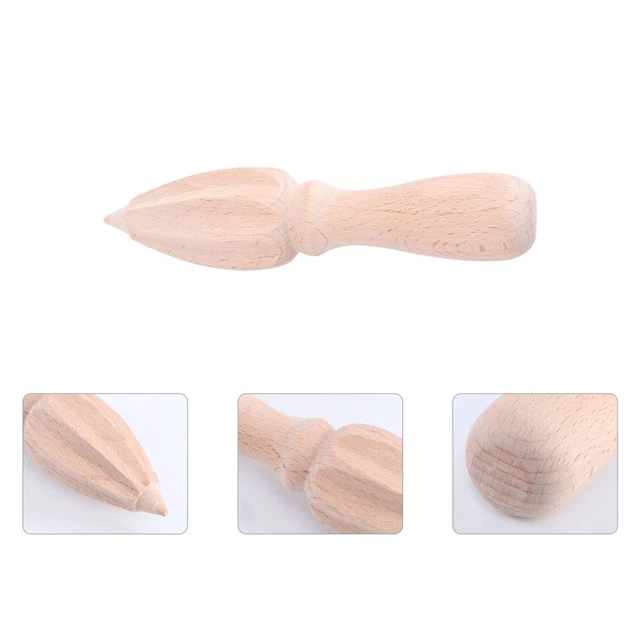 Paleta de cítricos de madera conos de limón exprimidor bebida de frutas taller
