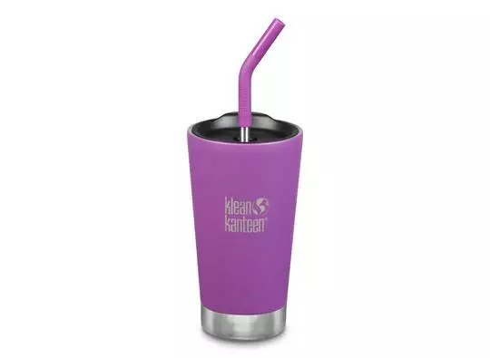 Klean Kanteen Isolé Verre Avec Paille 473ml - Eau Bouteille Flasque Tasse