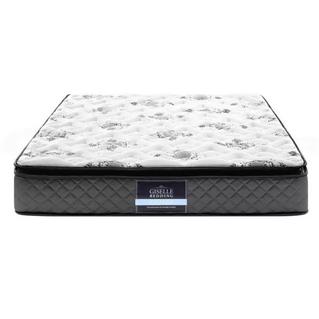 Deluxe Pillow Top Mattress with High Density Foam and Zoned Bonnell Spring for S 3