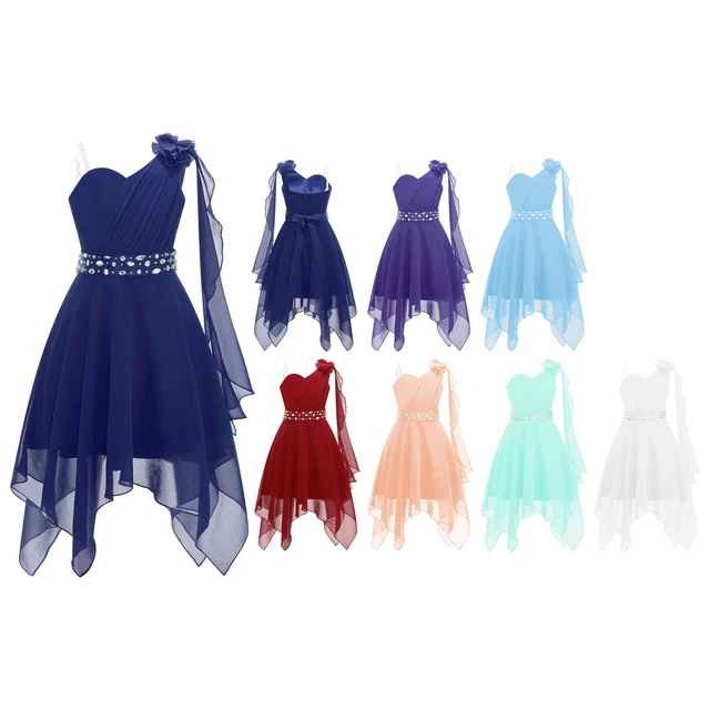 FYMNSI Abito Da Bambina Con Paillettes E Tulle – Rosa Multicolore, Senza Maniche, Per Matrimoni E Feste, Taglie 3-10 Anni - copertina