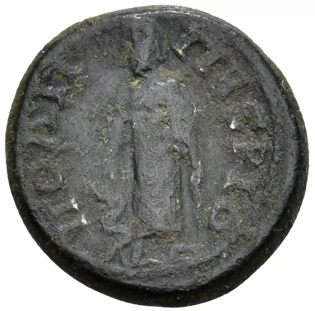 AA: Rare City Tiberiopolis (5 in RPC). Asklepios with Serpent-Staff. AE a1495