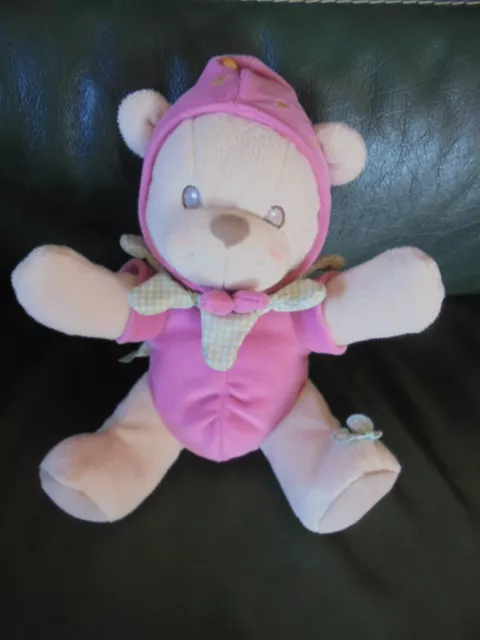 Doudou Fisher Price Nature Bearries Ours Deguisé En Fraise Rose ETAT NEUF