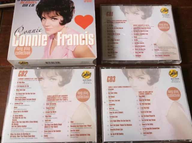 Connie Francis [3 CD / 6 Alben] Songs To A Swinging Band At The Copa Never On Su