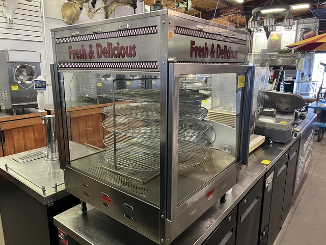 2019 Benchmark 51018 Pass-Thru Heated Display Merchandiser For 18" Pizzas - 120V