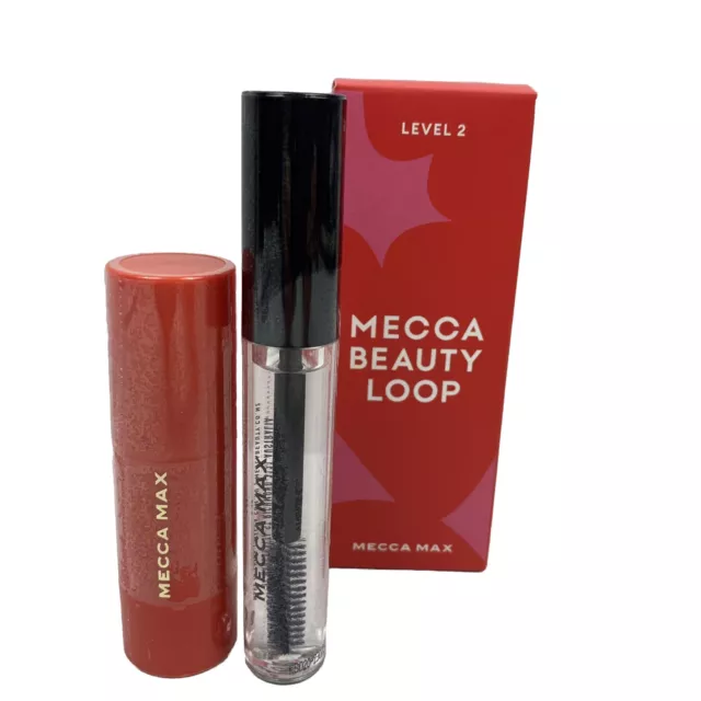 Mecca Max Off Duty Blush Stick and Brow Guru Clear Gel Beauty Loop Level 2