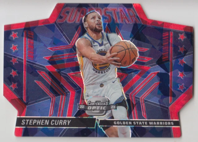 2022-23 Contenders Optic Stephen Curry Superstar Red Cracked Ice Prizm #10