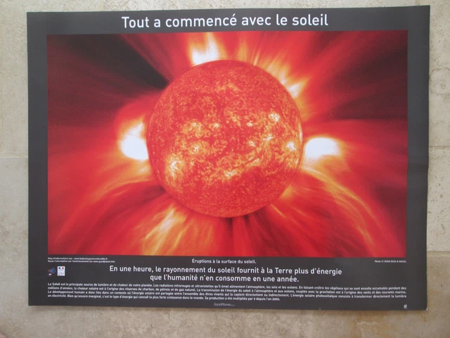 AFFICHE POSTER YANN ARTHUS-BERTRAND 58 x 78 cm tout a commencé avec le