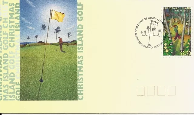 1995 Christmas Island - Golf FDC FDI