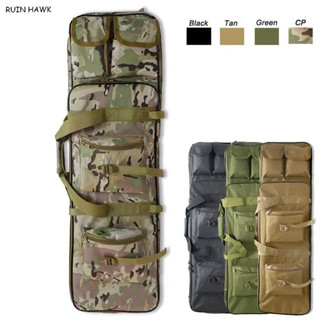 Outdoor Tactical Heavy Gun Bag Case Hunting Sniper Military Backpack 81-115CM