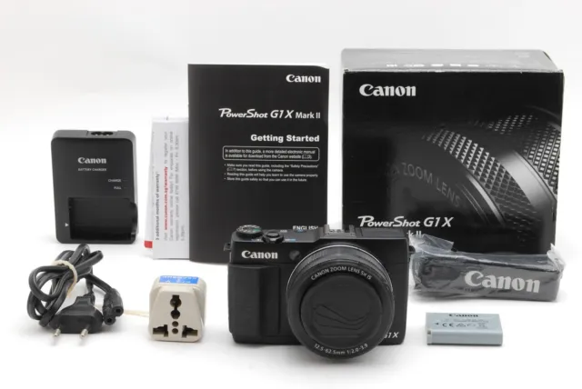 [Near MINT in Box w/Strap] Canon PowerShot G1X Mark II Digital Camera From Japan