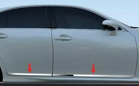 fit:2013-2018 Lexus ES350 ES300 Flat Lower Body Side Molding Trim 4Pc  3/4"