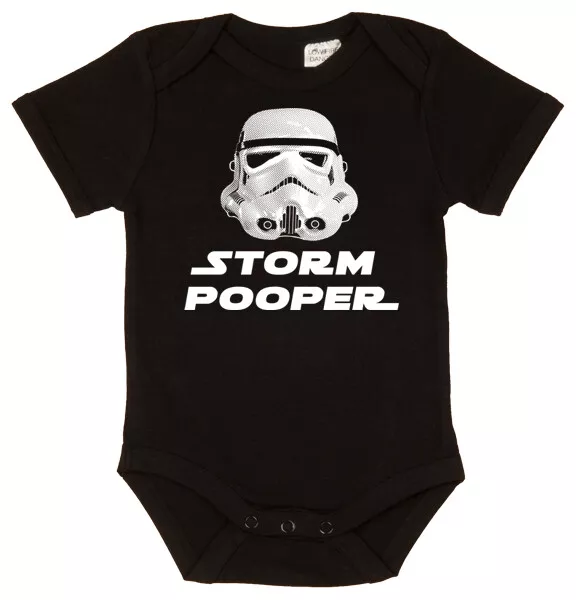 Baby Bodysuit -  Short Sleeve / Long Sleeve - Storm Pooper (Star Wars Comedy)
