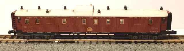 Spur N - Minitrix 13182 - Ciwl Orient Express & Balkanzug Packwagen (Ovp)($*$*$)