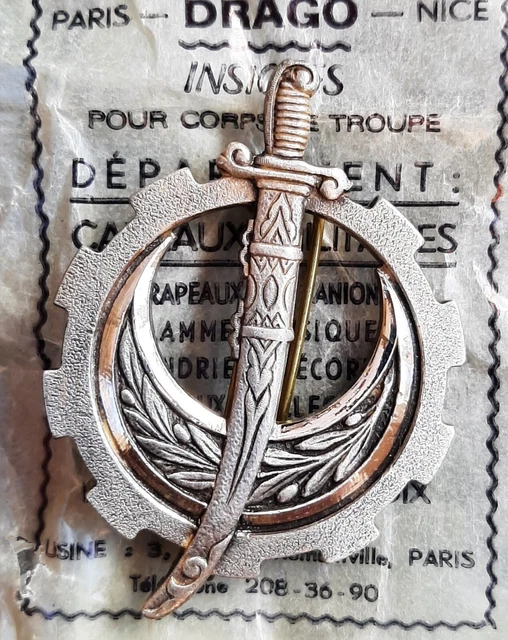 ANCIEN INSIGNE MILITAIRE Francais Cit 156 (Instruction Train) Par Drago