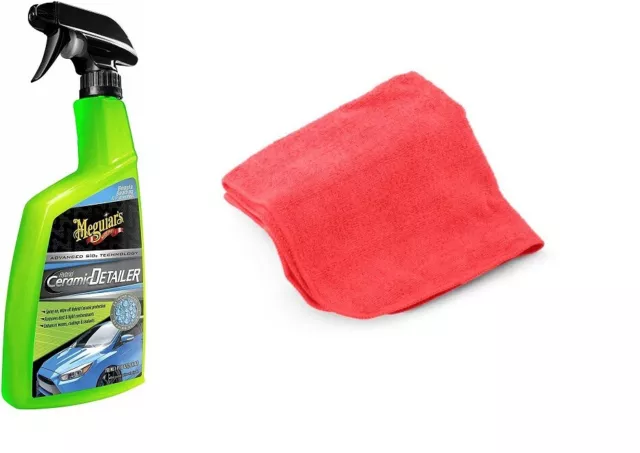 Meguiars Hybrid Ceramic Detailer Cire Hybride Céramique avec chiffon microfibre