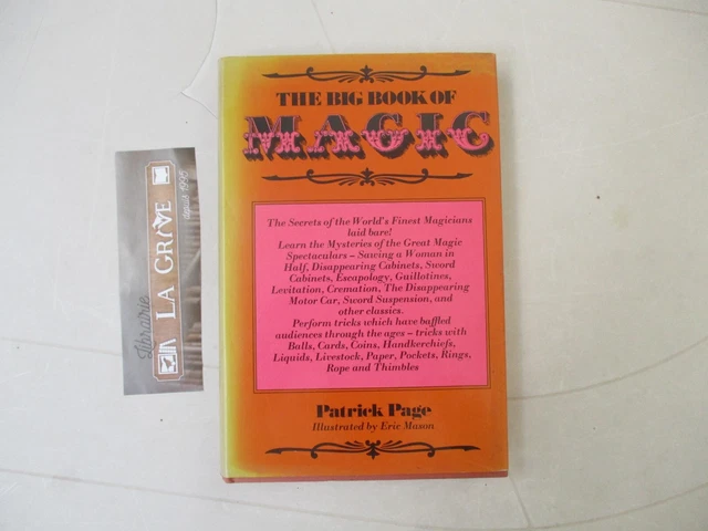 PATRICK PAGE, THE Big Book of Magic, Illustrated by MASON,Magie