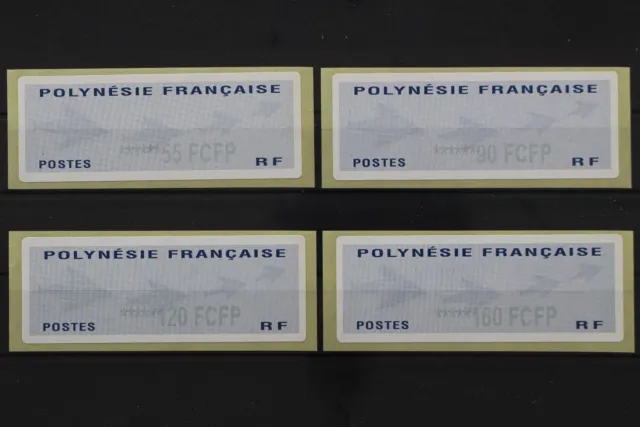 Franz. Polynesien Automaten, MiNr. 1, 4 Werte, skl., postfrisch - 651189