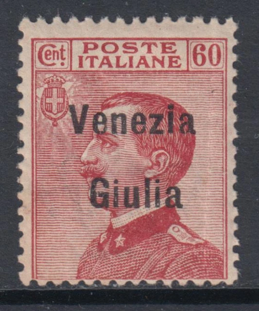 Italy 1918 - Venezia Giulia - Sassone n.28  cv 900$  MNH** vertical natural fold