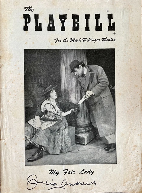 Julie Andrews Hand-Signed “My Fair Lady” 1956 Playbill! Rare! Julie Andrews Hand-Signed “My Fair Lady” 1956 Playbill! Rare!