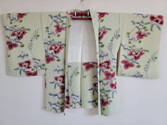 Antique Japanese Silk  KIMONO jacket haori,Haori,KIMONO Dress,Antiqueネ