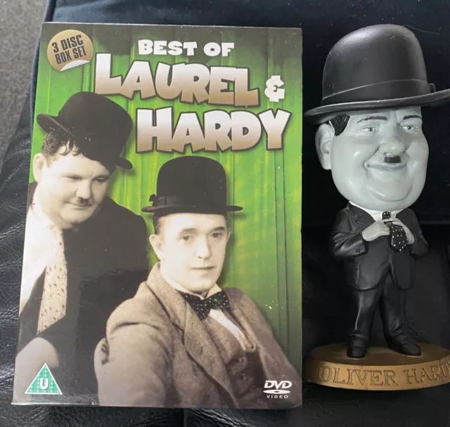 BEST OF LAUREL & HARDY - 3 DVD BOX SET - FLYING DEUCE & MORE figure included