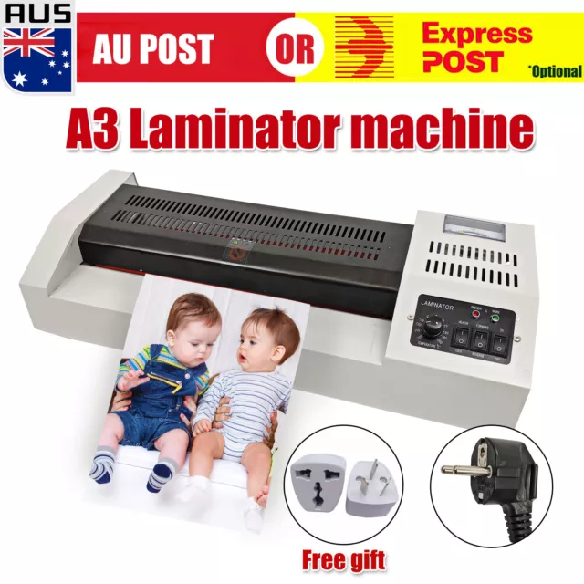 A3 A4 Laminating Laminator Machine Office Commercial Cold Hot Mounted Thermal Q