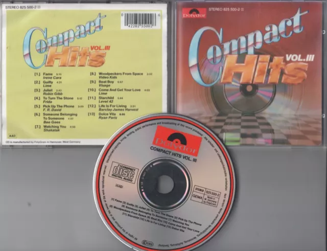 Compact Hits Vol. III  CD  Video Kids , Robin Gibb, F.R.David  ©  1984