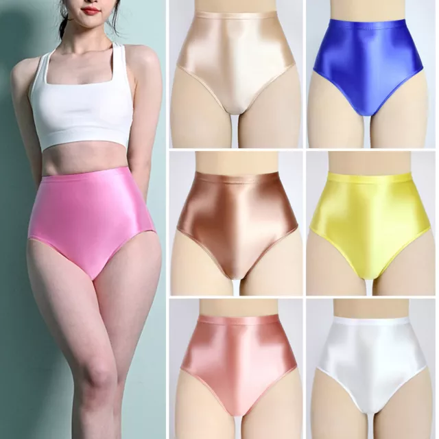 NWT GELMART WOMENS Stretch Satin Full Cut Panties Brief Plus Size 9XL  $16.99 - PicClick