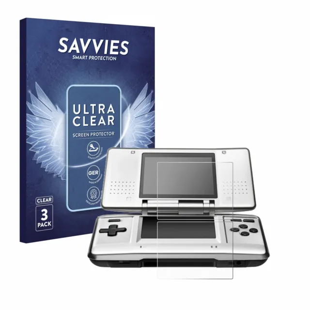 Savvies 6x Folie für Nintendo DS Schutzfolie Displayschutz Display Schutz Klar