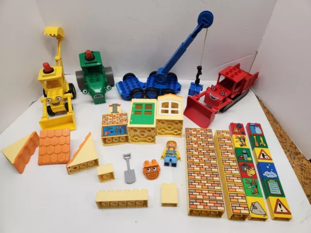 Lego Duplo Lot Bob the Builder Muck & Scoop 3276 Roley Lofty Parts Bricks