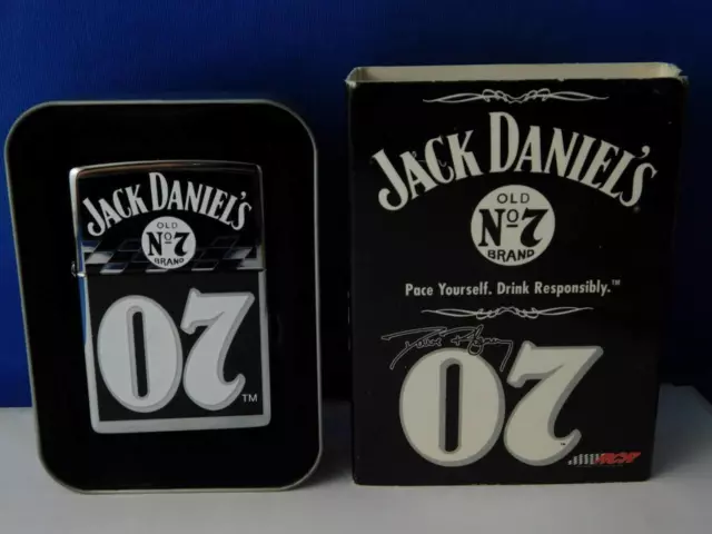 Jack Daniels Zippo Lighter Old No 7 Brand Whiskey 2005 Sealed New Tin Sleeve