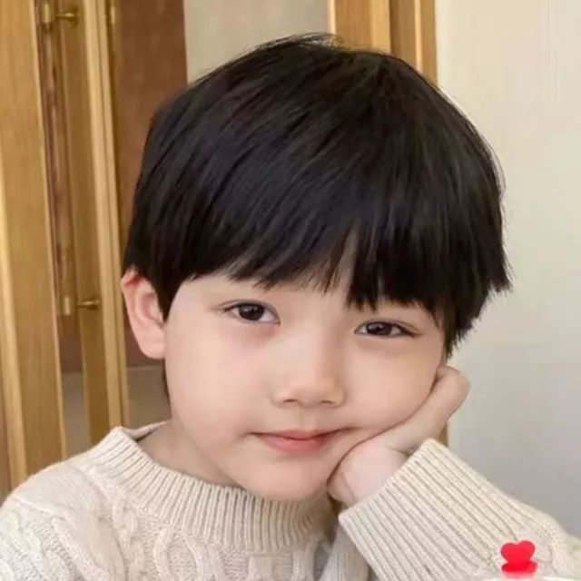 SOFT DECOR SHORT Straight Hair Korean Boy Hair Children s Wig Baby Kids Wig 14.81 PicClick AU